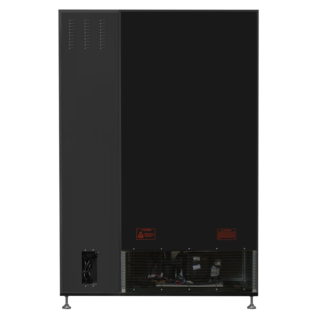 Refrigerated Snack and Drink Vending Machine with 60 Slots and 22 Inch Touch Screen in Black