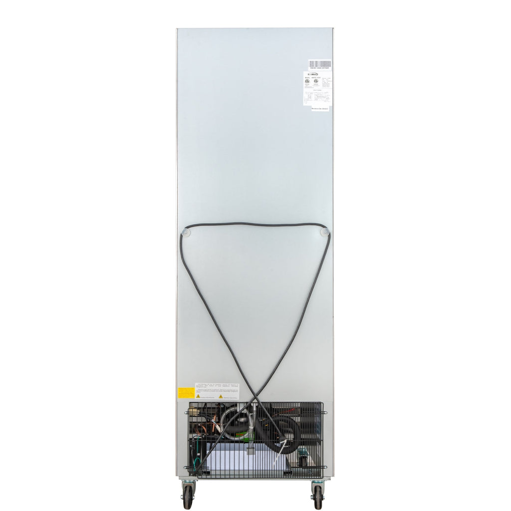 27 in. Commercial One Glass Door Convertible Reach-In Refrigerator/Freezer with 23 Cu. Ft. Capacity in Stainless Steel, ETL Listed