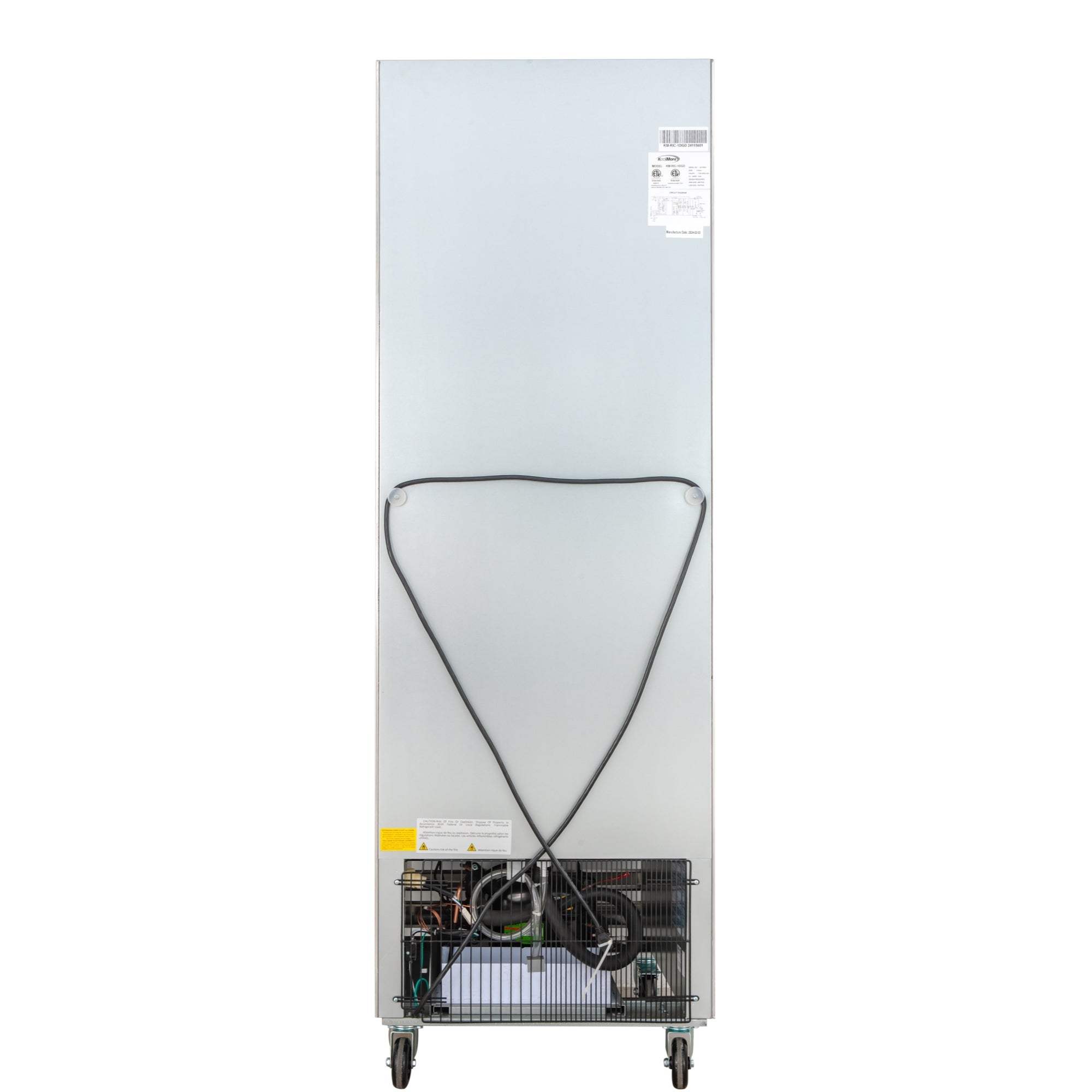 27 in. Commercial One Glass Door Convertible Reach-In Refrigerator/Freezer with 23 Cu. Ft. Capacity in Stainless Steel, ETL Listed