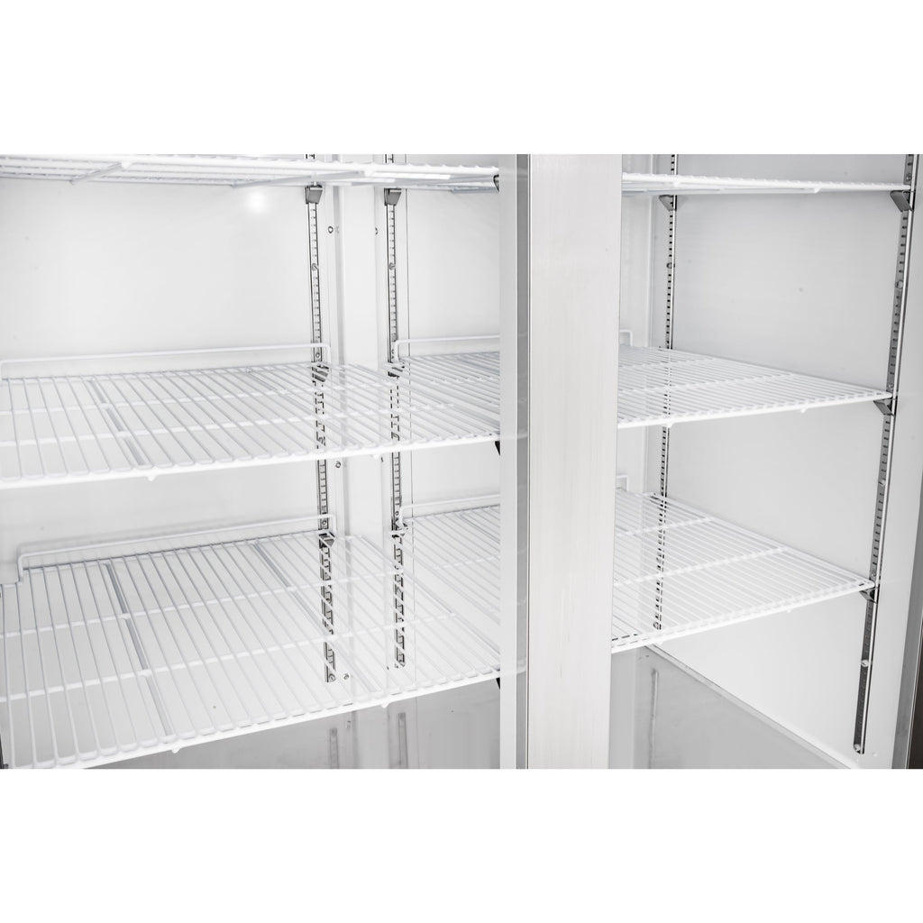 54 in. Commercial Two-Door Convertible Reach-In Refrigerator/Freezer with 49 Cu. Ft. Capacity in Stainless Steel, ETL Listed