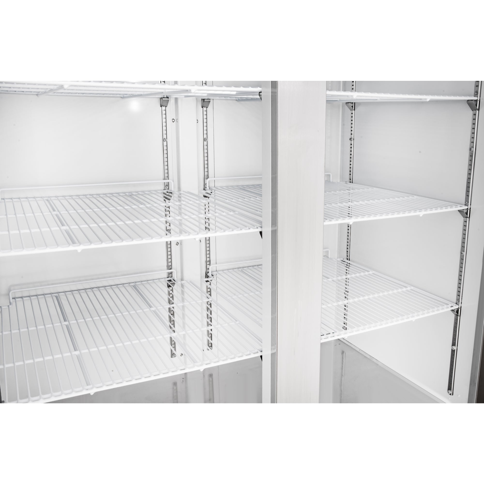 54 in. Commercial Two-Door Convertible Reach-In Refrigerator/Freezer with 49 Cu. Ft. Capacity in Stainless Steel, ETL Listed