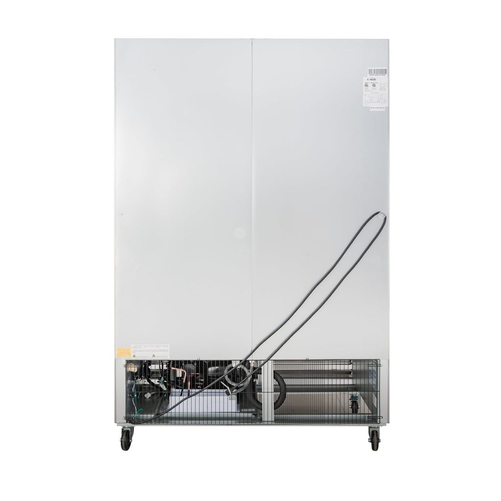 54 in. Commercial Two-Door Convertible Reach-In Refrigerator/Freezer with 49 Cu. Ft. Capacity in Stainless Steel, ETL Listed
