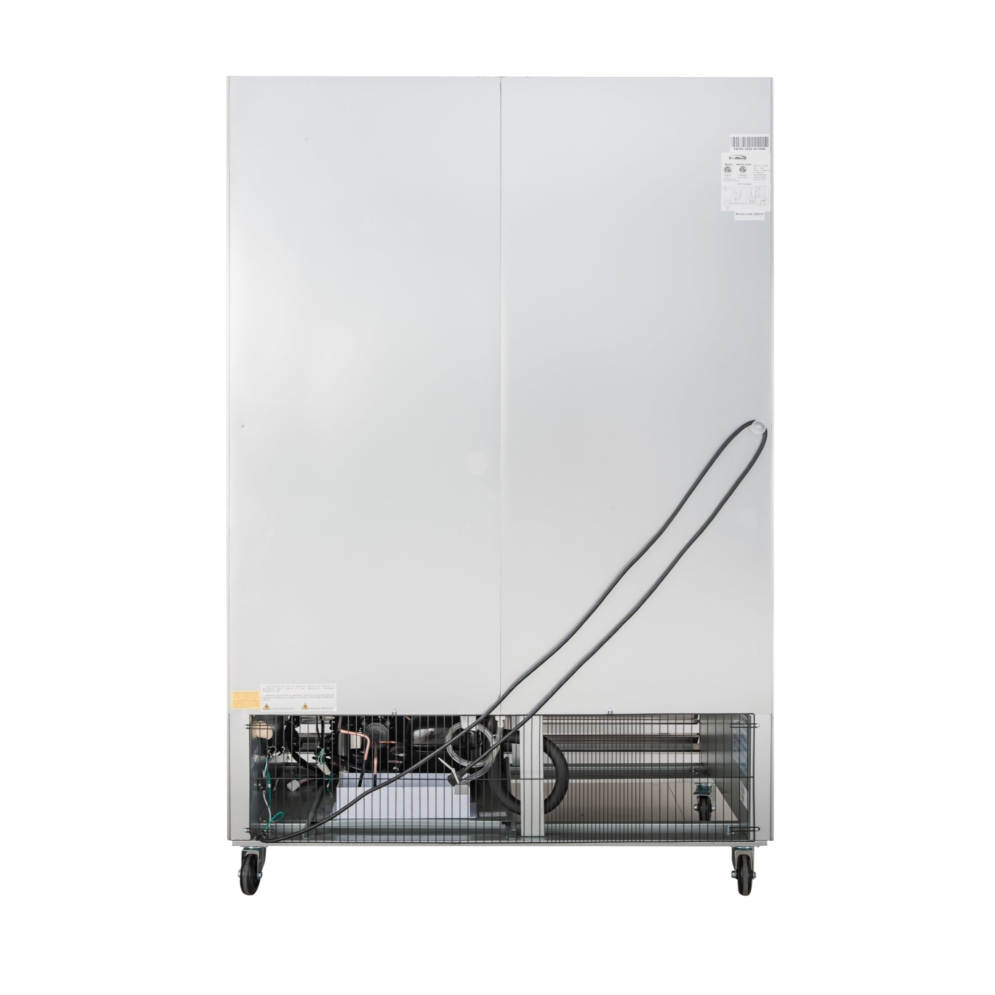 54 in. Commercial Two-Door Convertible Reach-In Refrigerator/Freezer with 49 Cu. Ft. Capacity in Stainless Steel, ETL Listed