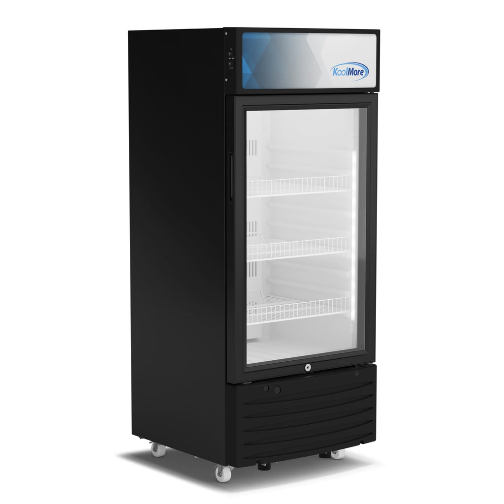 6 cu. ft. One Glass Door Commercial Display Merchandiser Refrigerator - Wrap