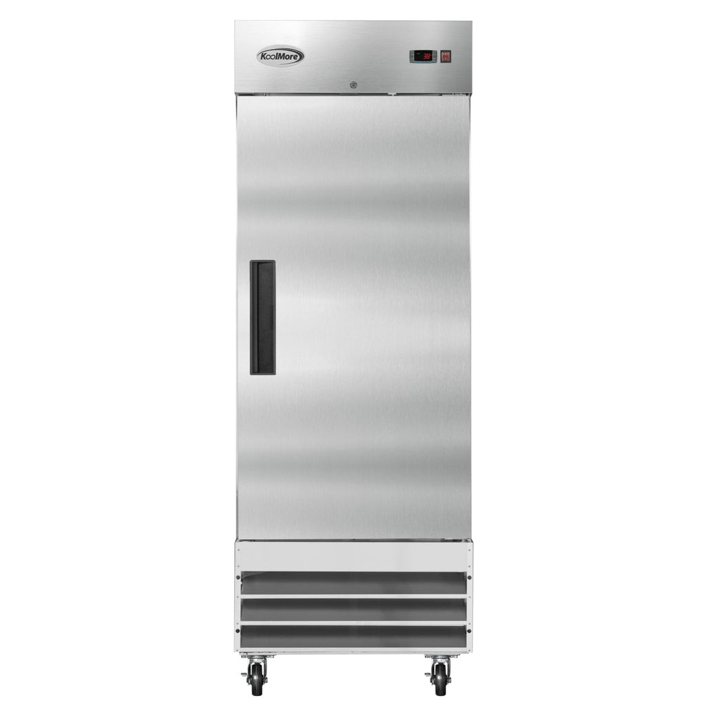 29 in. One Door Commercial Reach-in Refrigerator, 23 cu. ft. in Stainless-Steel