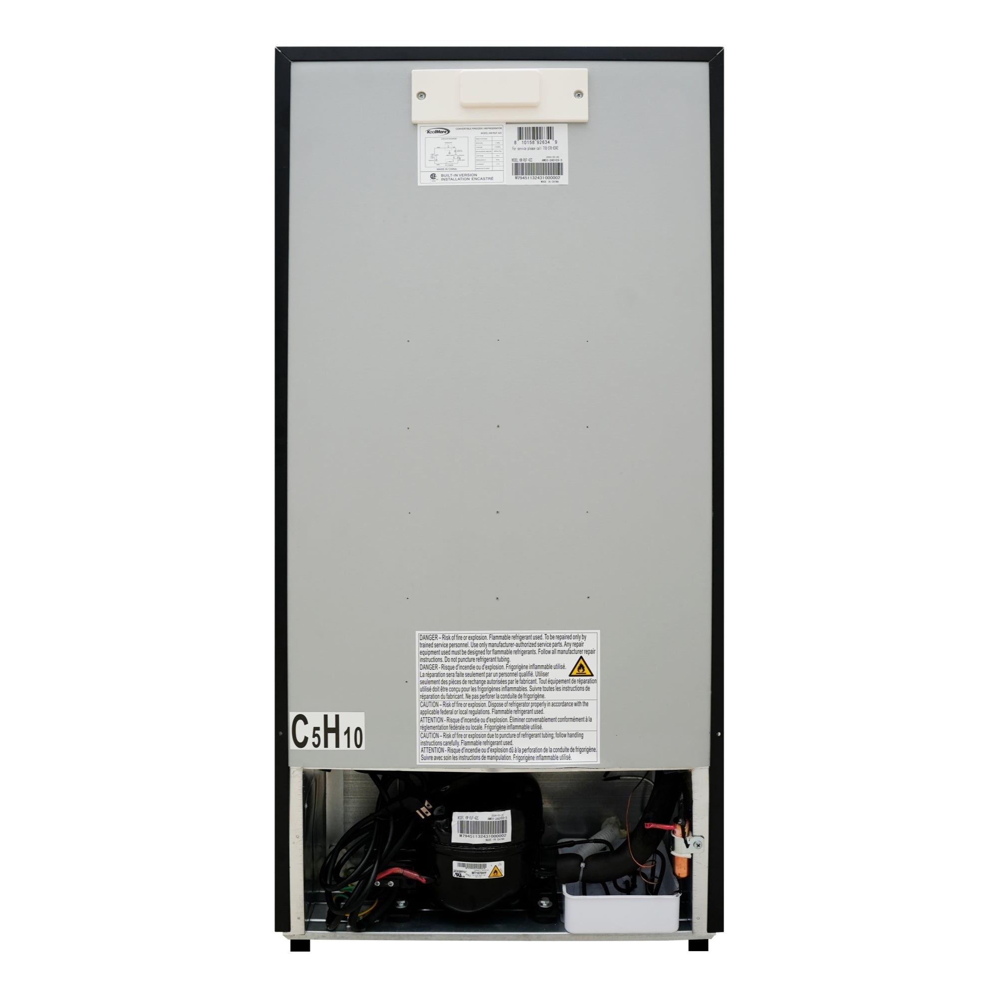 21 in. Convertible Refrigerator/Freezer 4.2 cu. ft. in Silver