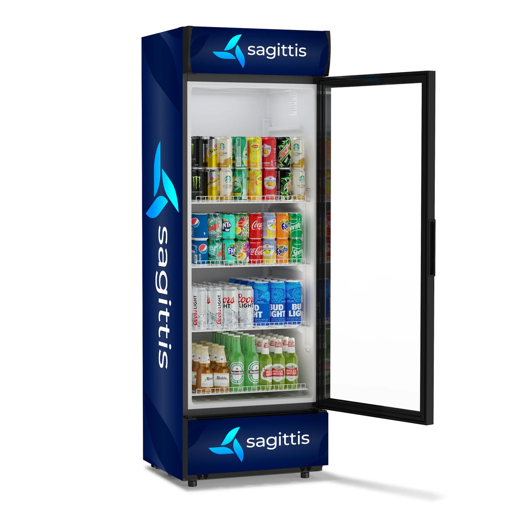 24 in. One-Door Merchandiser Refrigerator - 12 Cu Ft. - Wrap