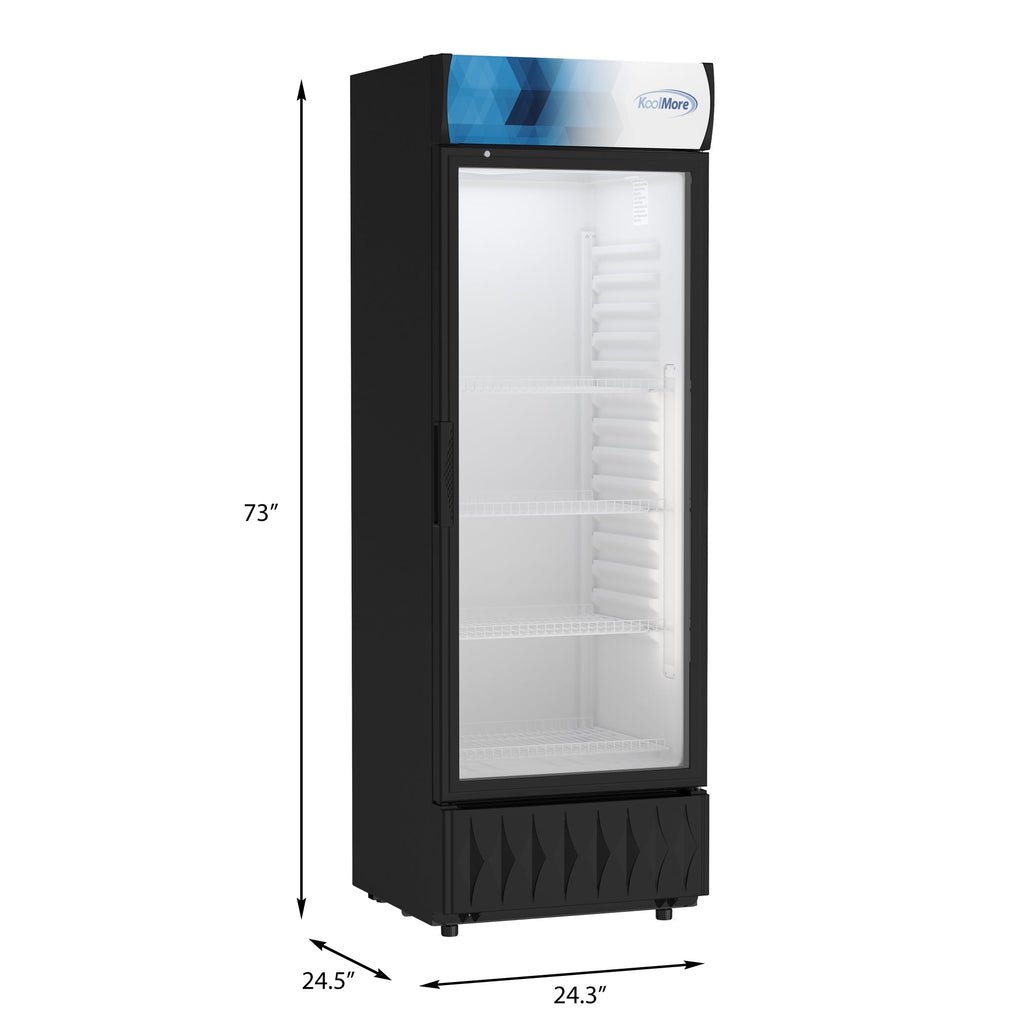 24 in. One-Door Merchandiser Refrigerator - 12 Cu Ft. - Wrap