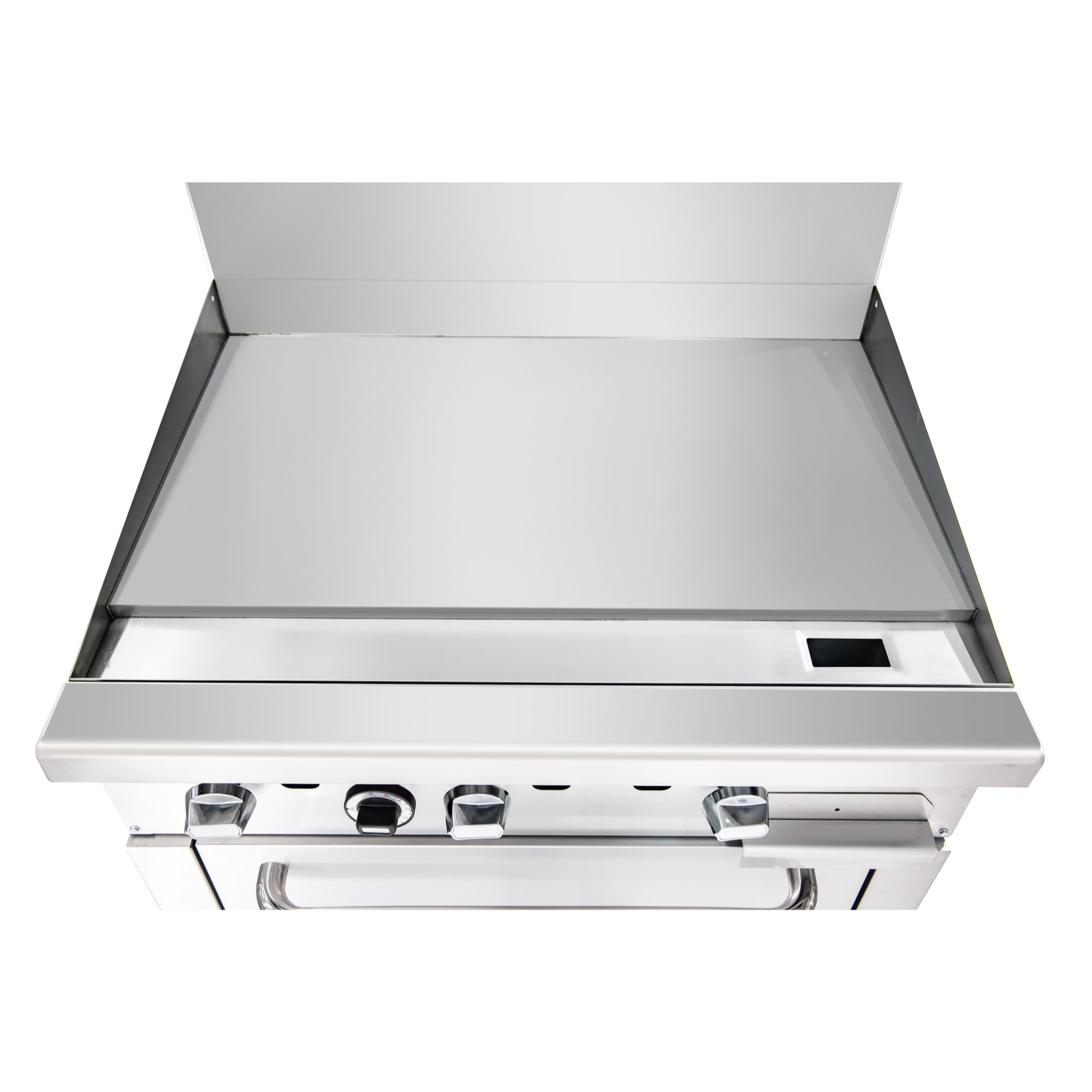 36 in. Commercial Oven with Griddle Top, 90000 BTU in Stainless-Steel
