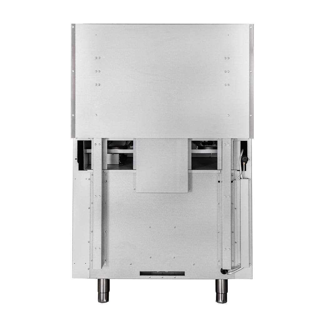 36 in. Commercial Oven with Griddle Top, 90000 BTU in Stainless-Steel