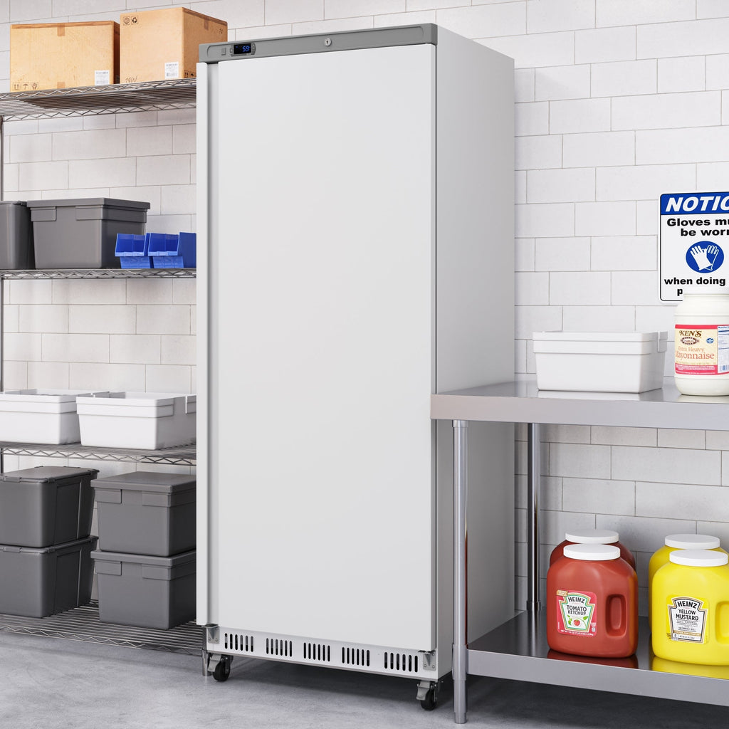 28 in. Commercial One Door Convertible Reach-In Refrigerator/Freezer with 25 Cu. Ft. Capacity in White, ETL Listed