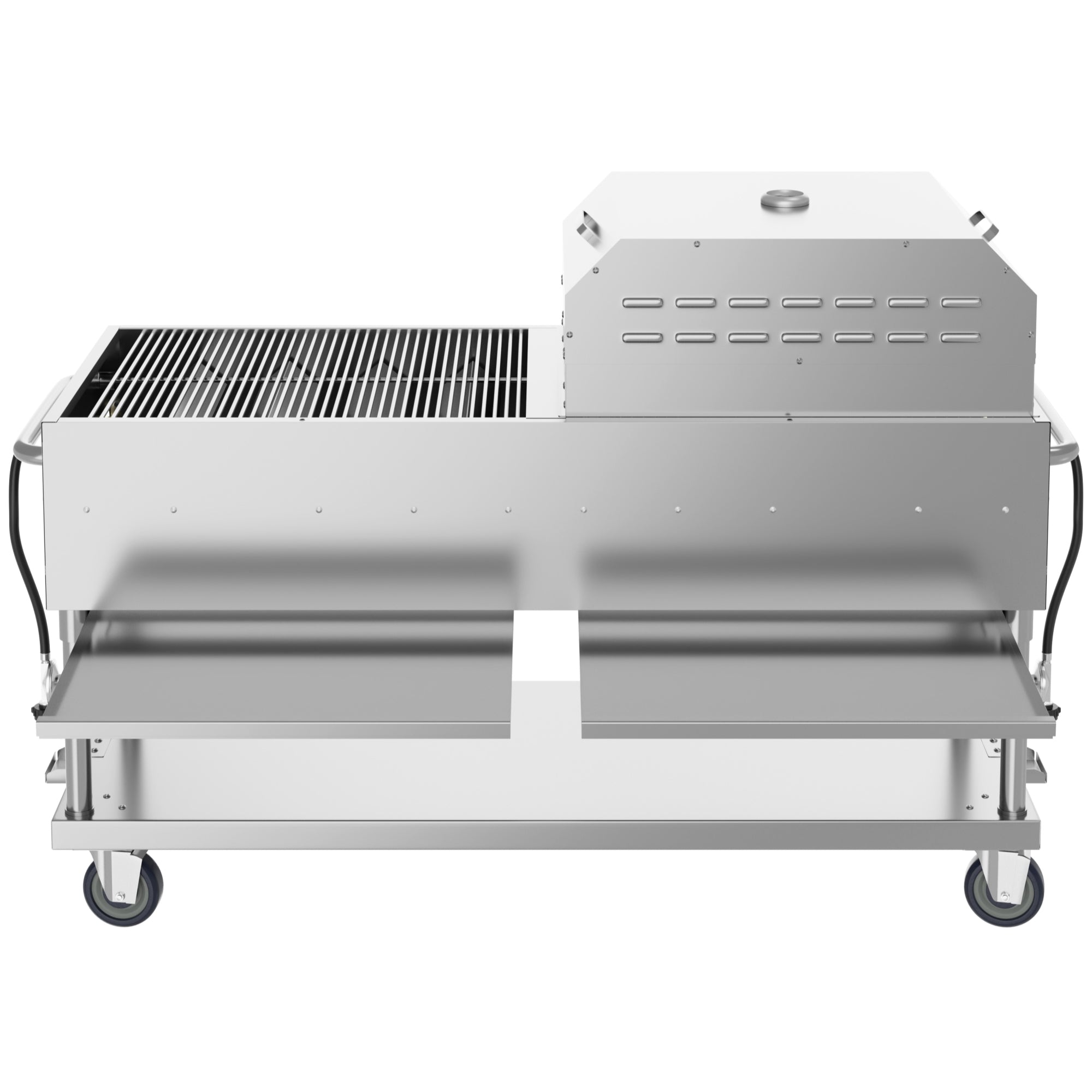 72 in. Commercial Outdoor Propane Gas Grill with 36 in. Pizza Oven in Stainless-Steel