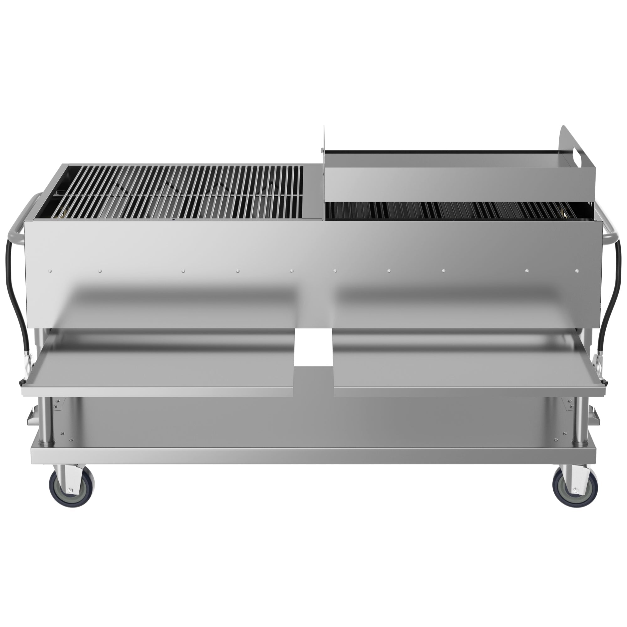 72 in. Commercial Outdoor Propane Gas Grill with 36 in. Griddle in Stainless-Steel, ETL Listed