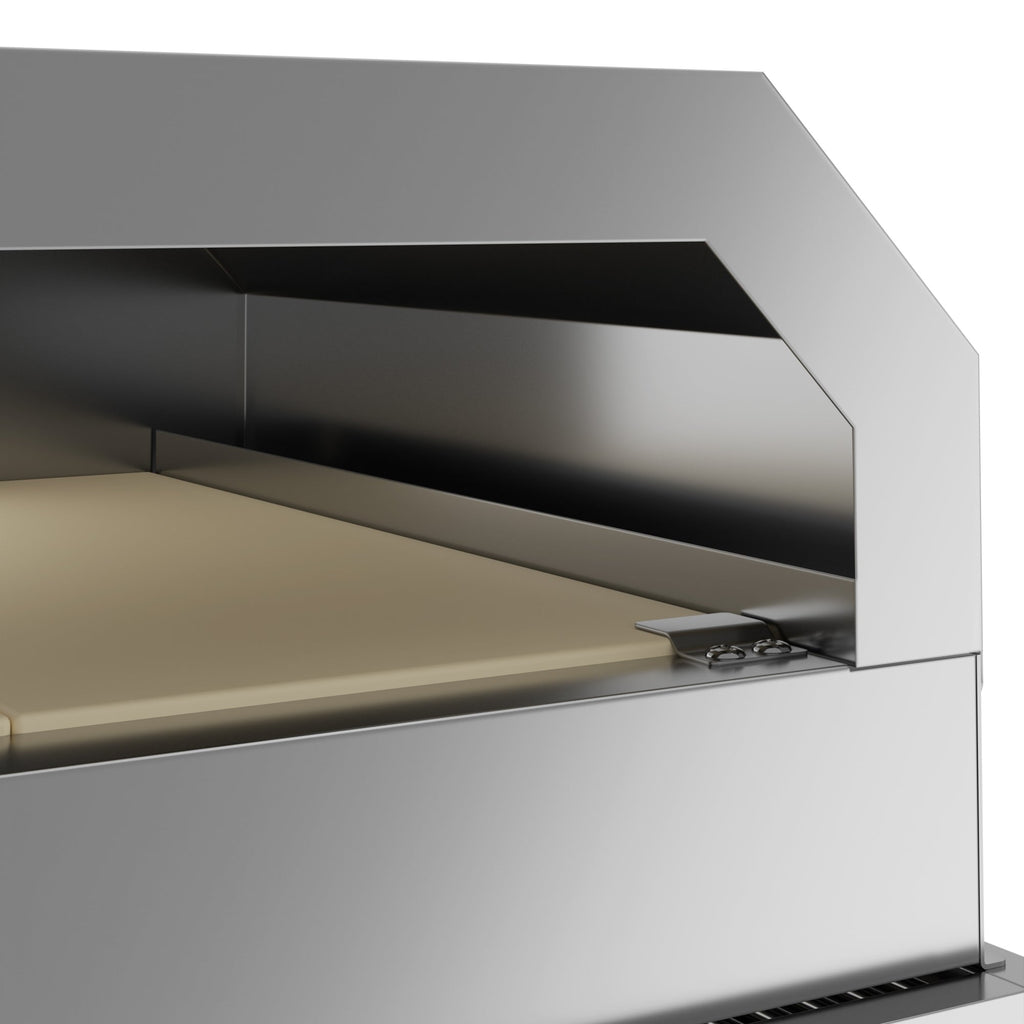 36 in. Commercial Outdoor Propane Grill With Pizza Oven in Stainless-Steel