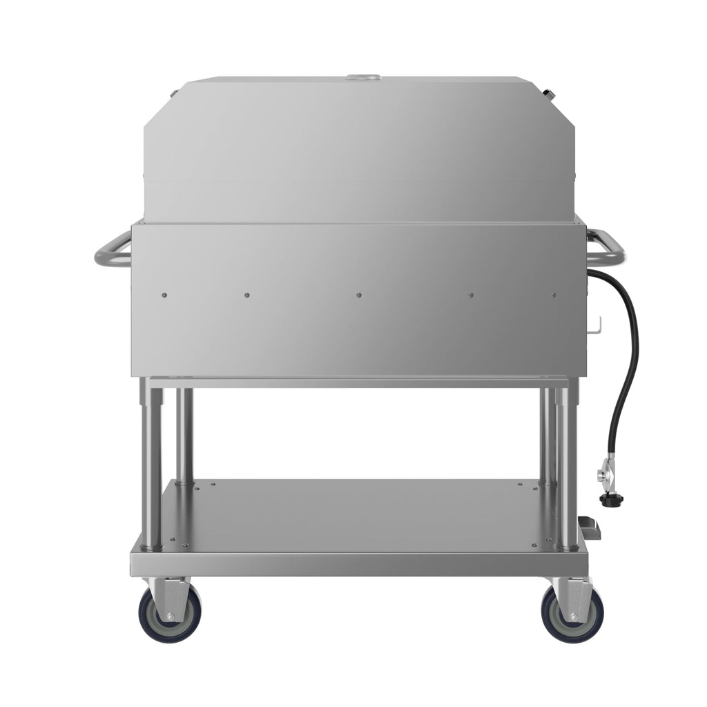 36 in. Commercial Outdoor Propane Grill With Pizza Oven in Stainless-Steel