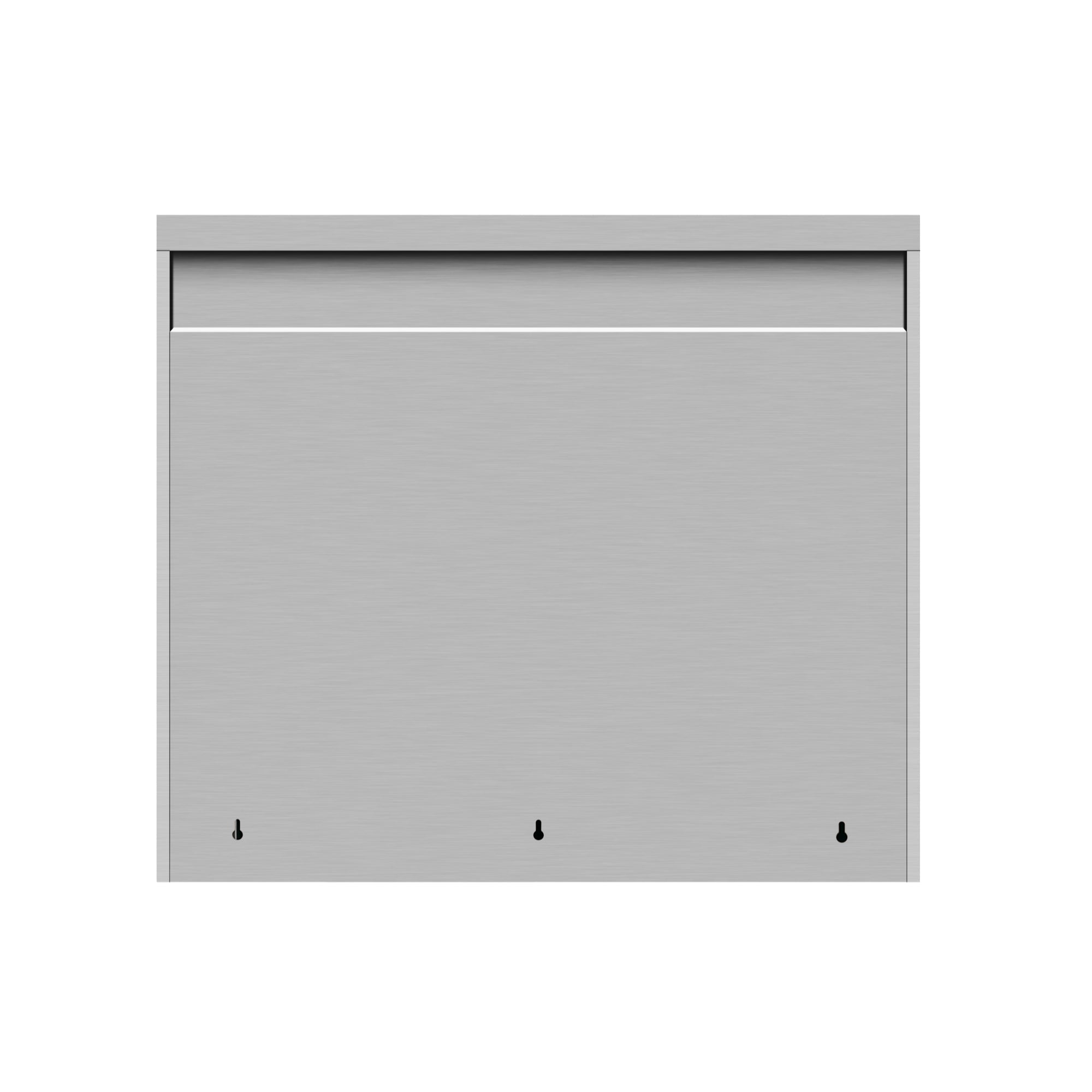 36 in. Kitchen Wall Cabinet with Hinged Doors and 2 shelves in Stainless-Steel