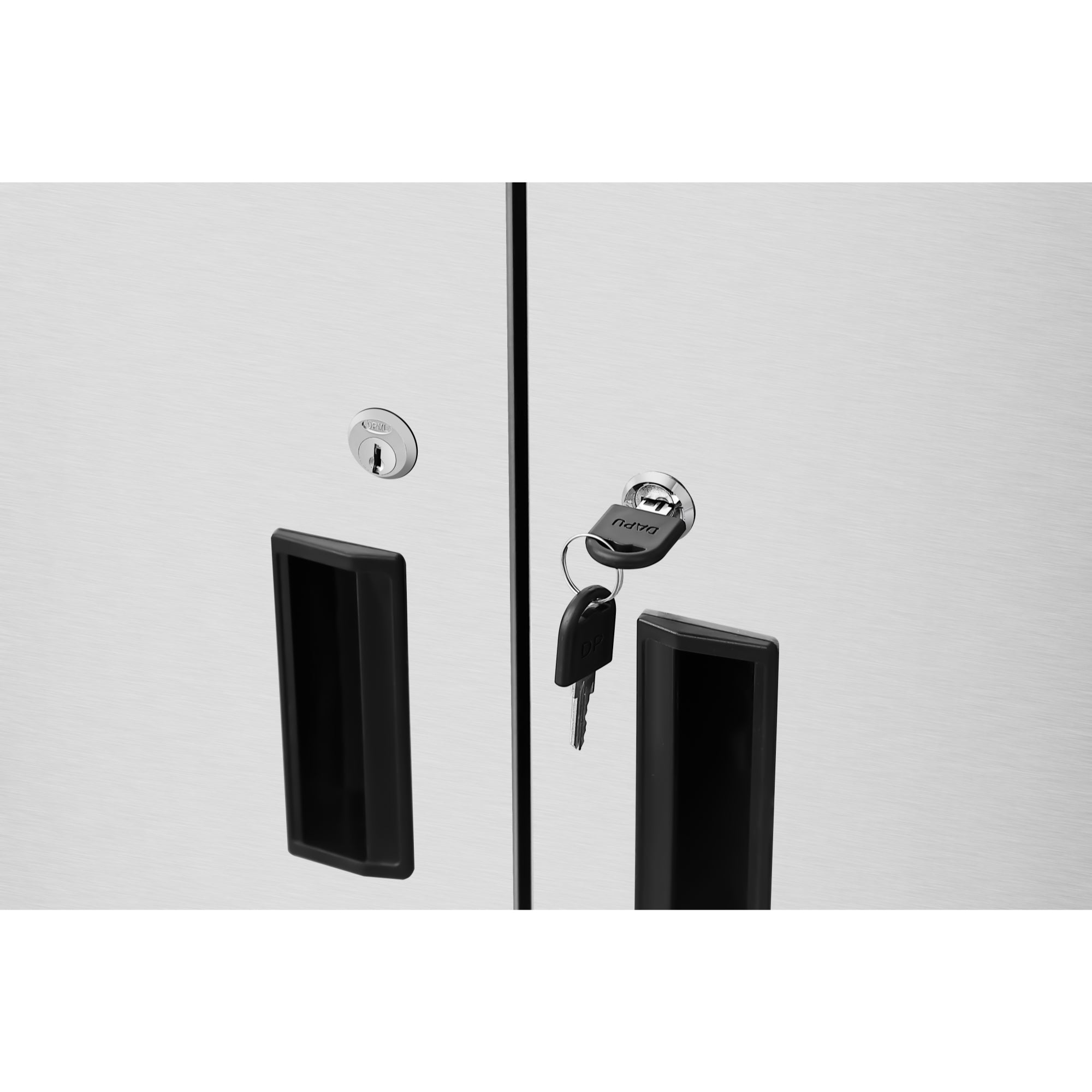 48 in. Kitchen Wall Cabinet with Hinged Doors and 2 shelves in Stainless-Steel