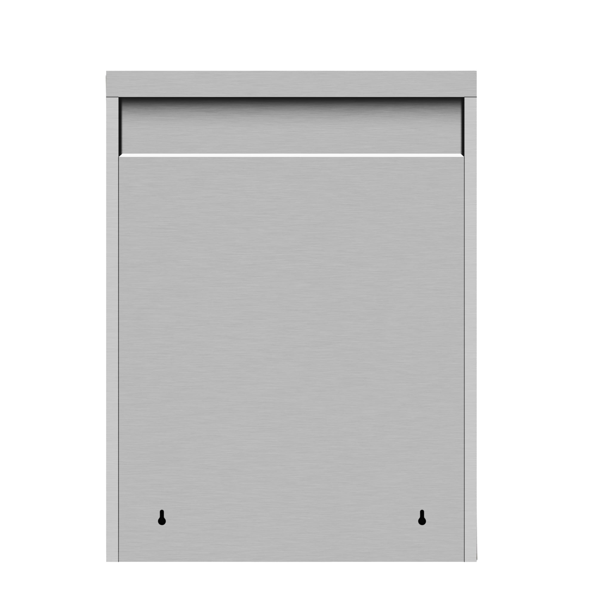 24 in. Kitchen Wall Cabinet with Hinged Doors and 2 shelves in Stainless-Steel