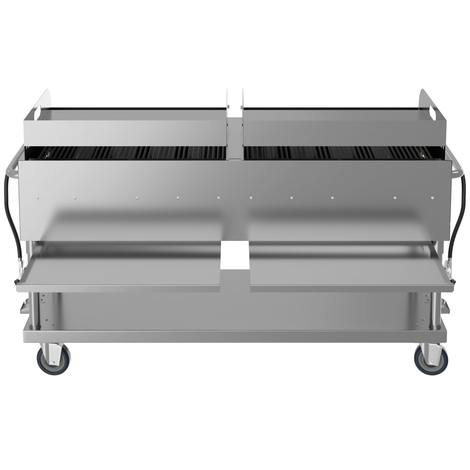 72 in. 10-Burner Commercial Outdoor Propane Gas Grill with Two 36 in. Griddles in Stainless-Steel, ETL Listed