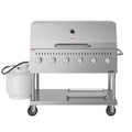 48 in. Commercial Outdoor Propane Gas Grill with Roll Dome Cover, ETL Listed in Stainless-Steel
