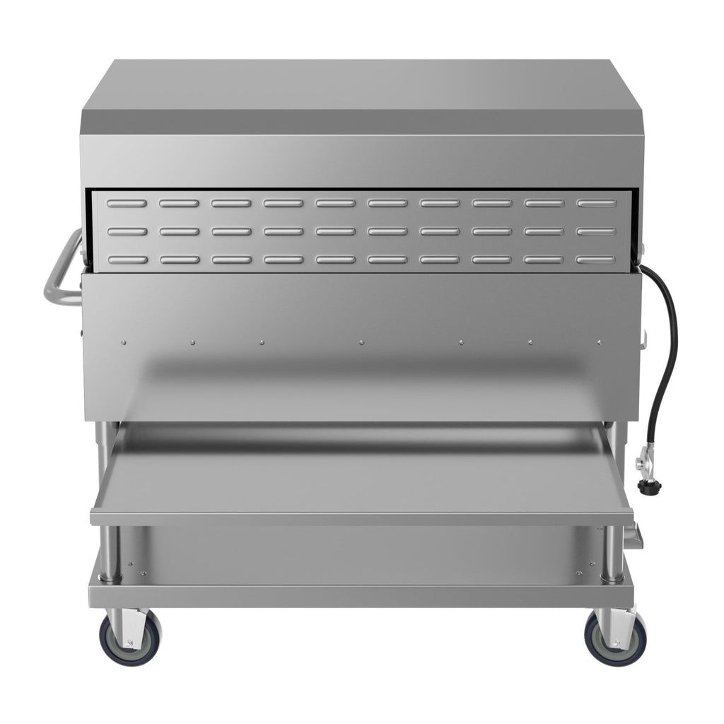 48 in. Commercial Outdoor Propane Gas Grill with Roll Dome Cover, ETL Listed in Stainless-Steel