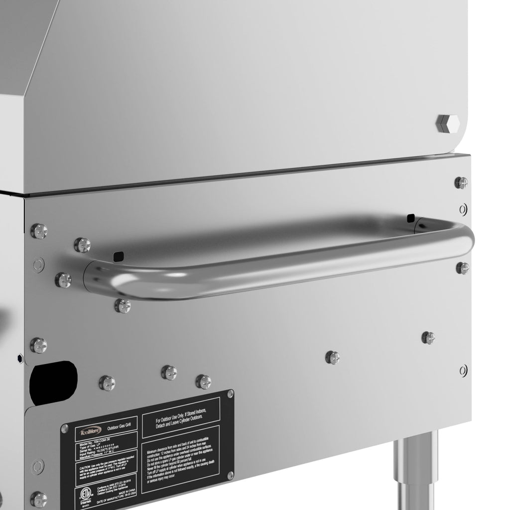 48 in. Commercial Outdoor Propane Gas Grill with Roll Dome Cover, ETL Listed in Stainless-Steel