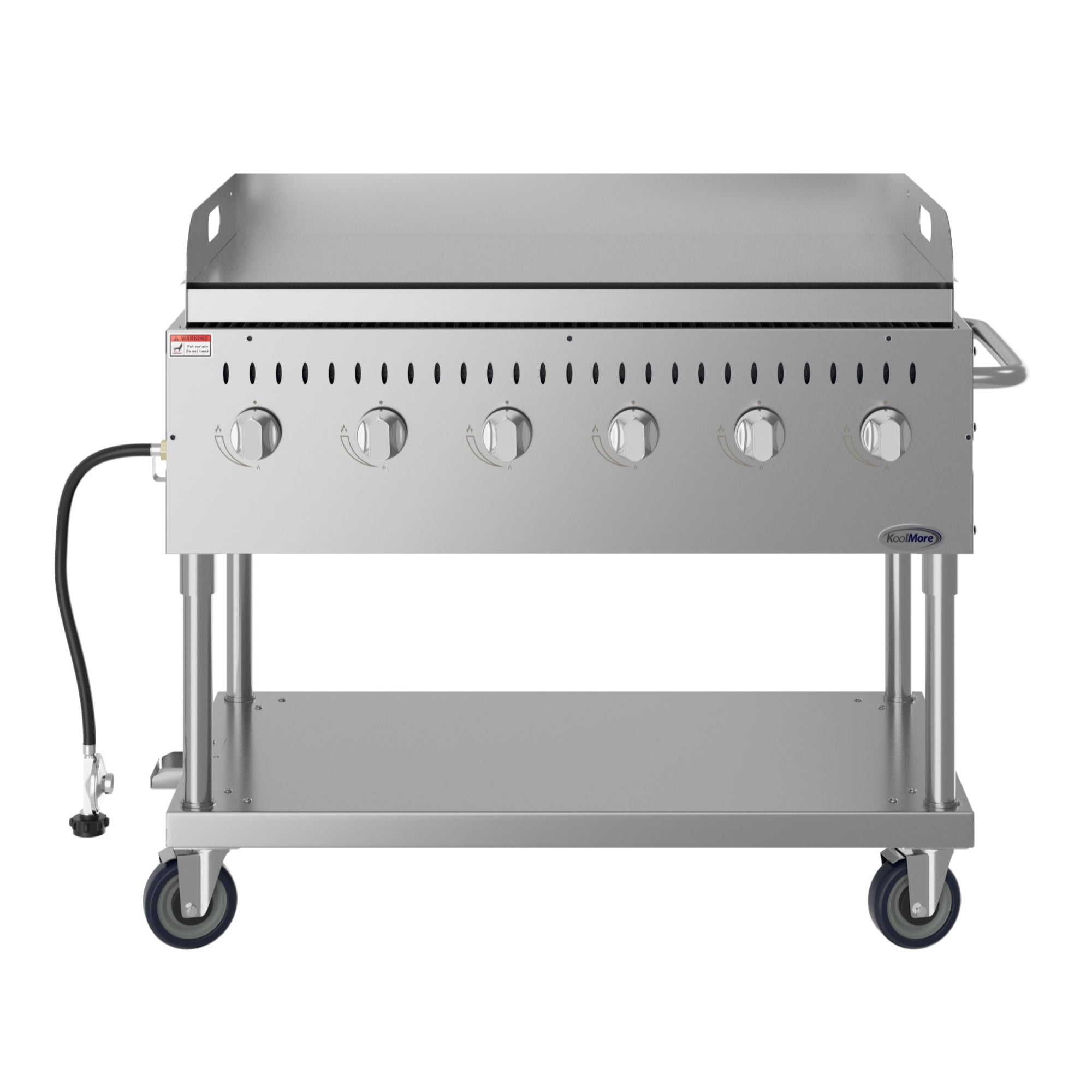 48 in. Commercial Outdoor Propane Gas Grill with Griddle, ETL Listed in Stainless-Steel