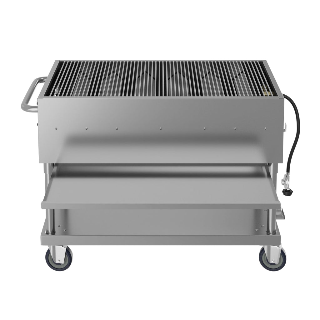 48 in. Commercial Mobile Outdoor Grill Stainless Steel, ETL Listed in Stainless-Steel