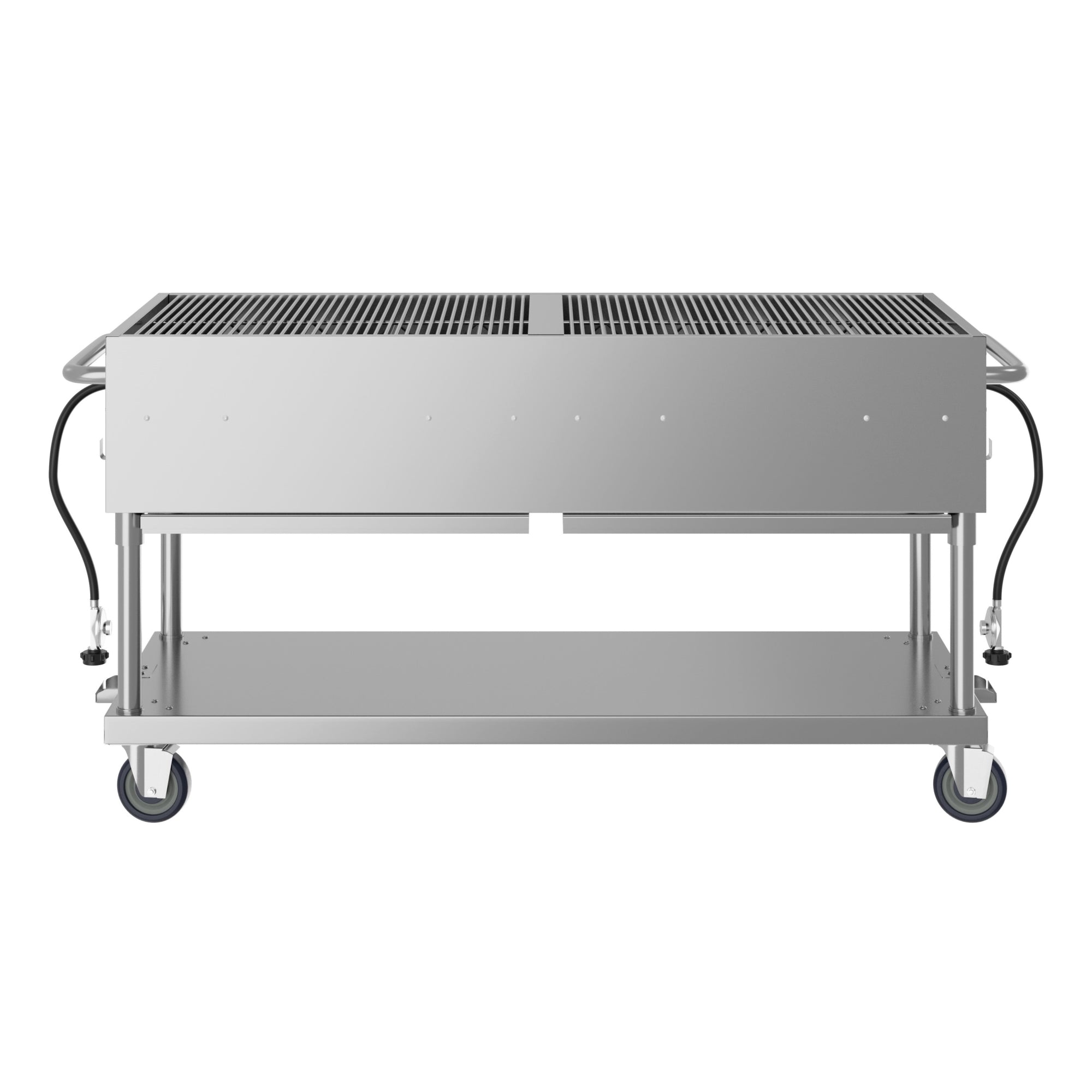 60 in. Commercial Mobile Outdoor Propane Gas Grill, ETL Listed in Stainless-Steel