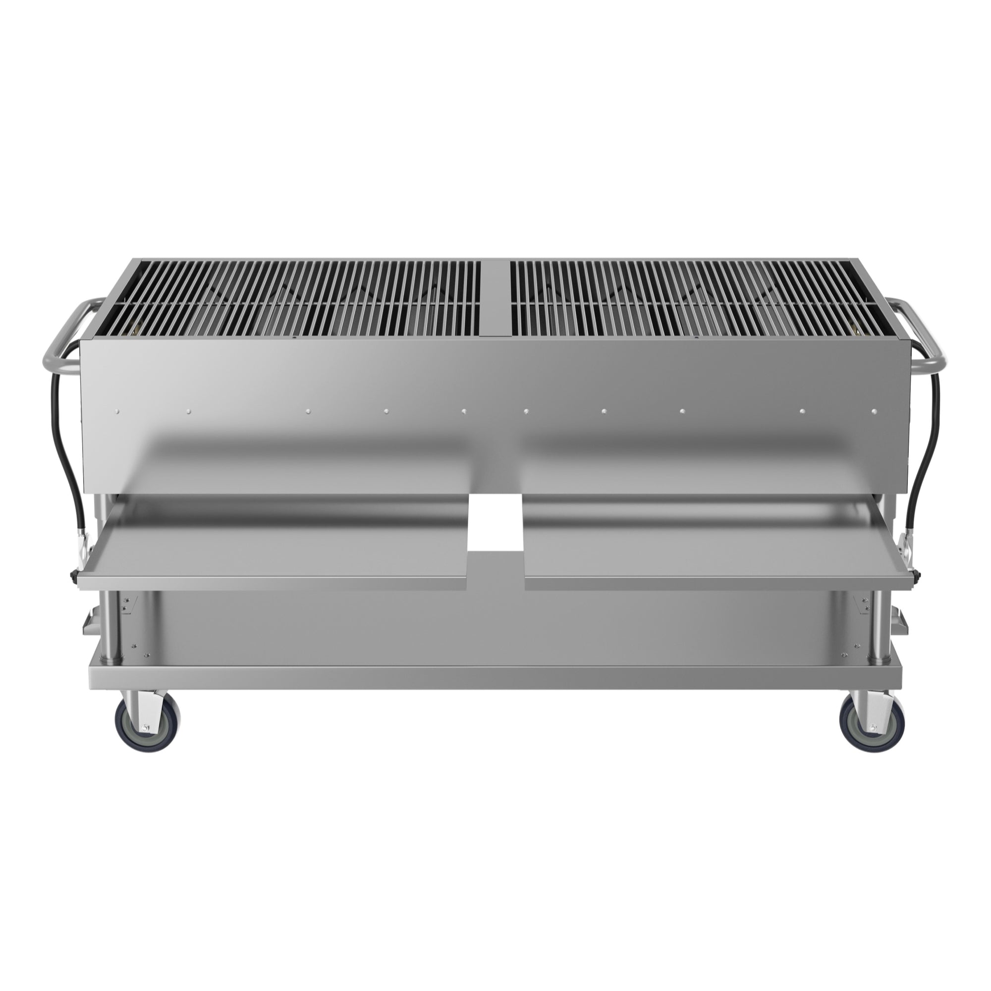 72 in. Commercial Mobile Outdoor Propane Gas Grill, ETL Listed in Stainless-Steel