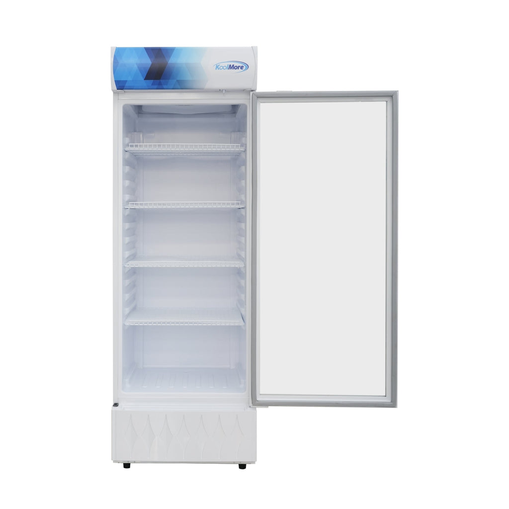 24 in. One-Door Commercial Merchandiser Refrigerator in White,12 cu. ft.