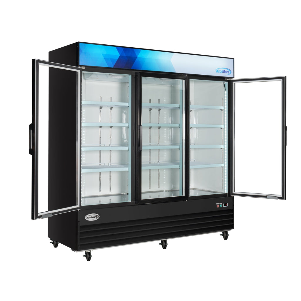 78 in. Three-Door Merchandiser Refrigerator - 53 Cu Ft.