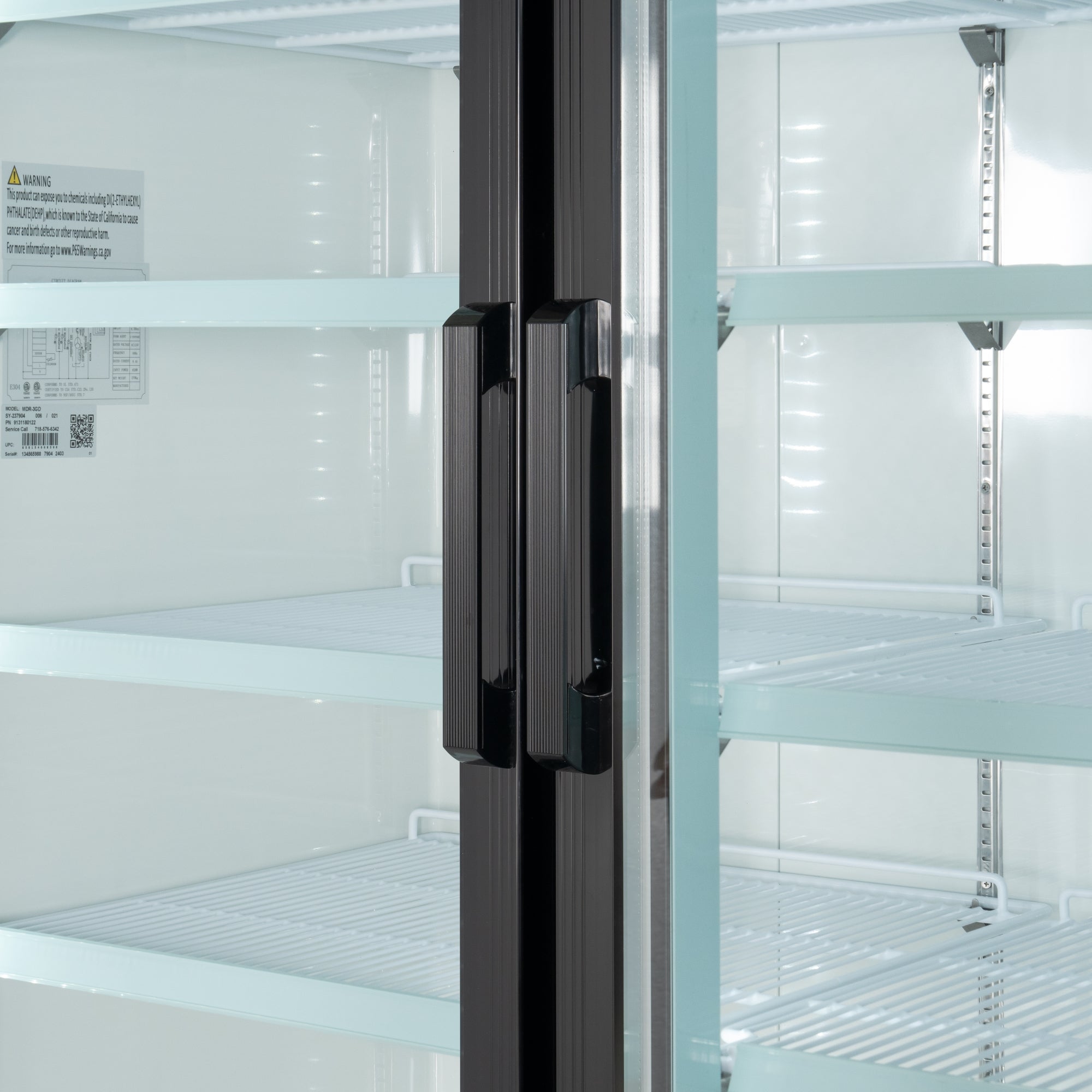 78 in. Three-Door Merchandiser Refrigerator - 53 Cu Ft.