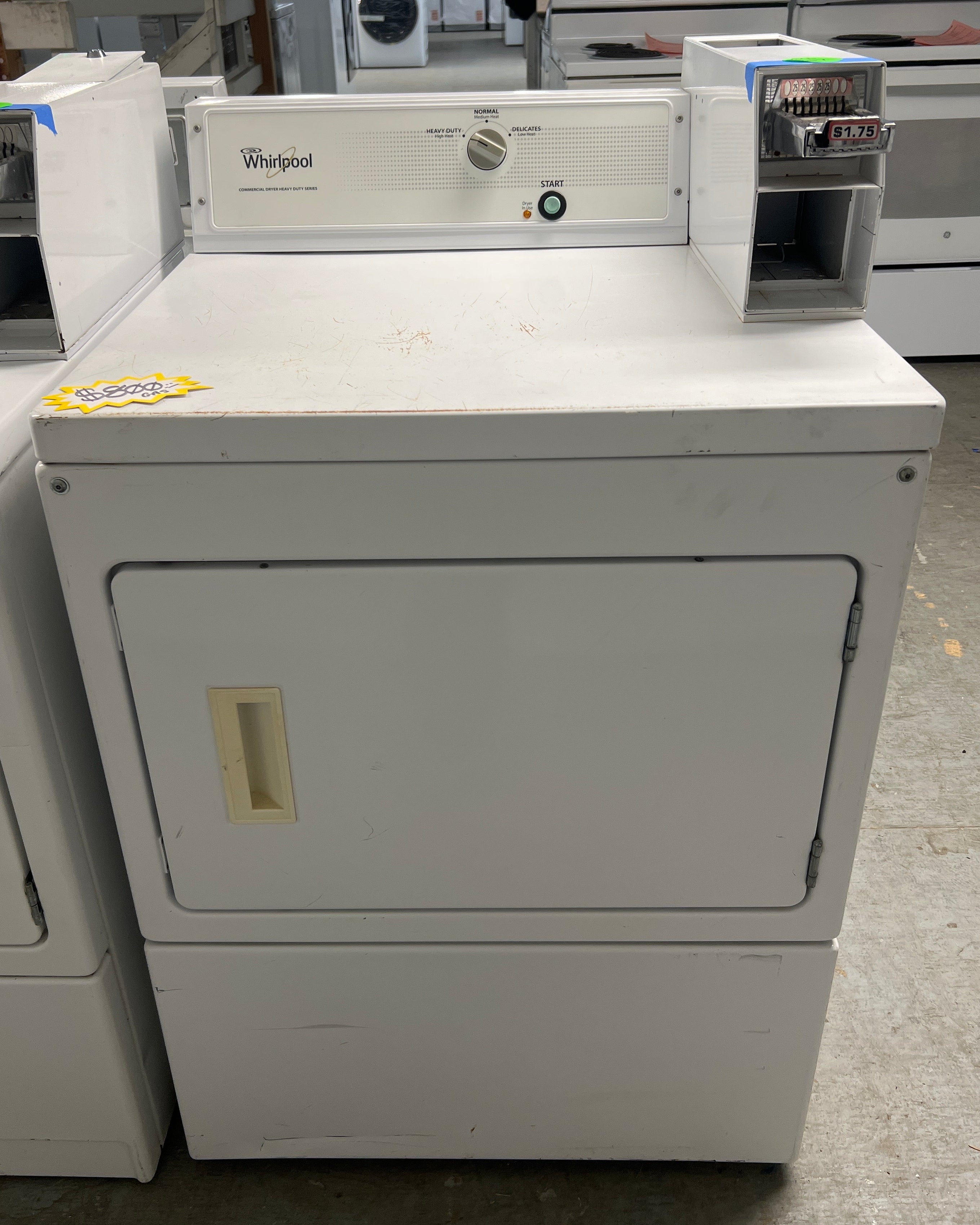 Whirlpool Gas Coin Op Dryer