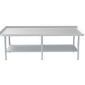 30" x 72" 16-Gauge Stainless Steel Equipment Stand with Galvanized Undershelf