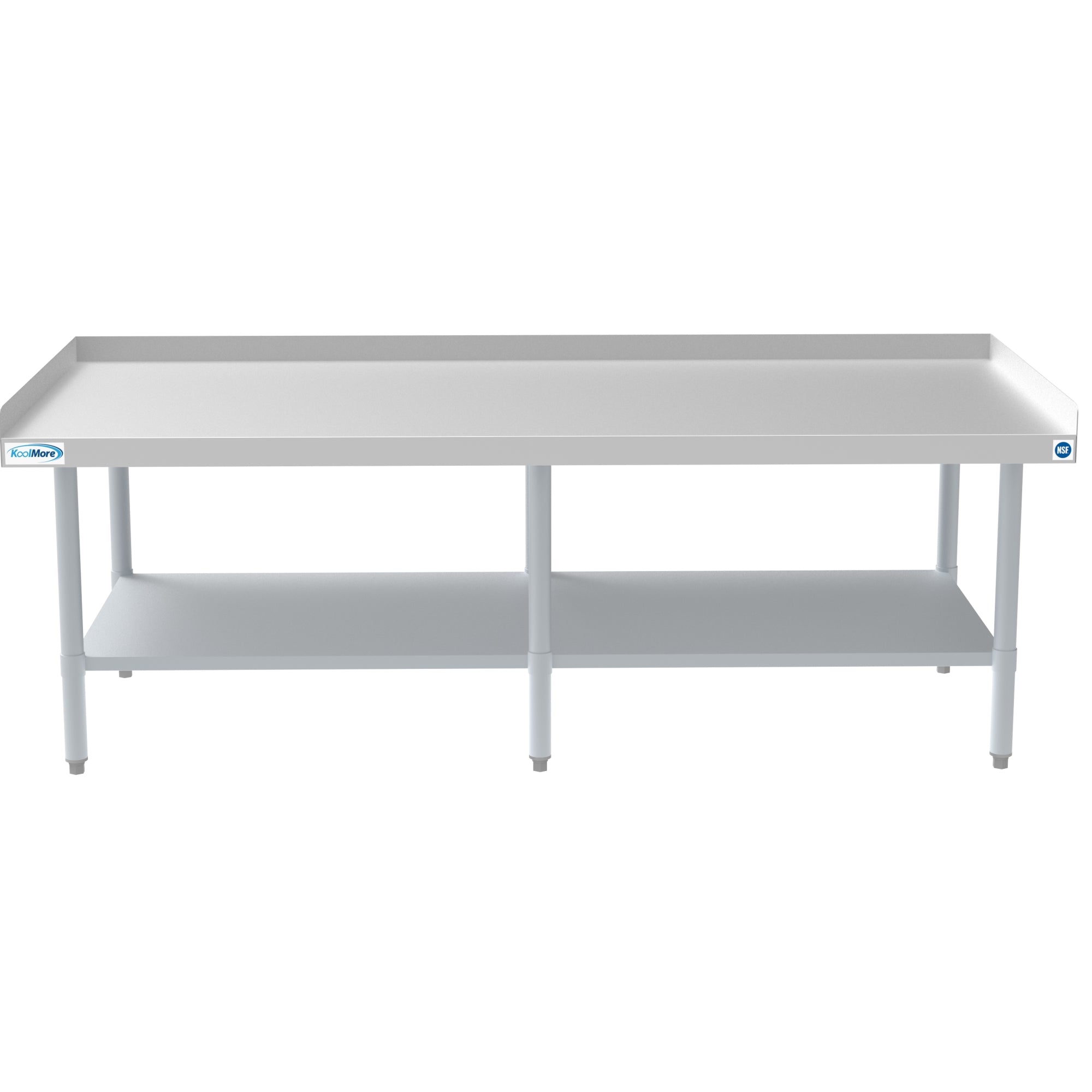 30" x 72" 16-Gauge Stainless Steel Equipment Stand with Galvanized Undershelf
