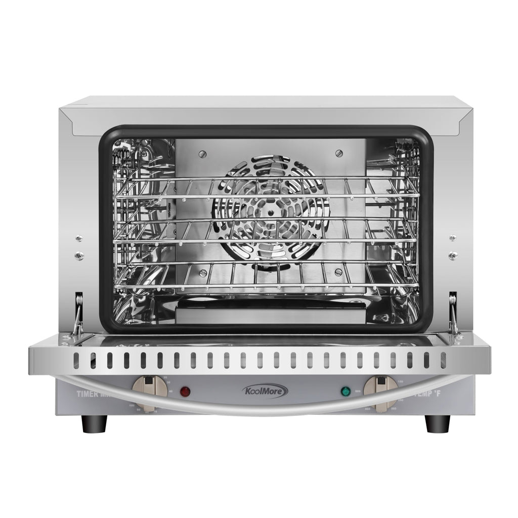 19 in. Countertop Convection Oven for Quarter-Size Pans with 3 Racks 1440W of Power in Stainless-Steel, 0.8 cu. ft.
