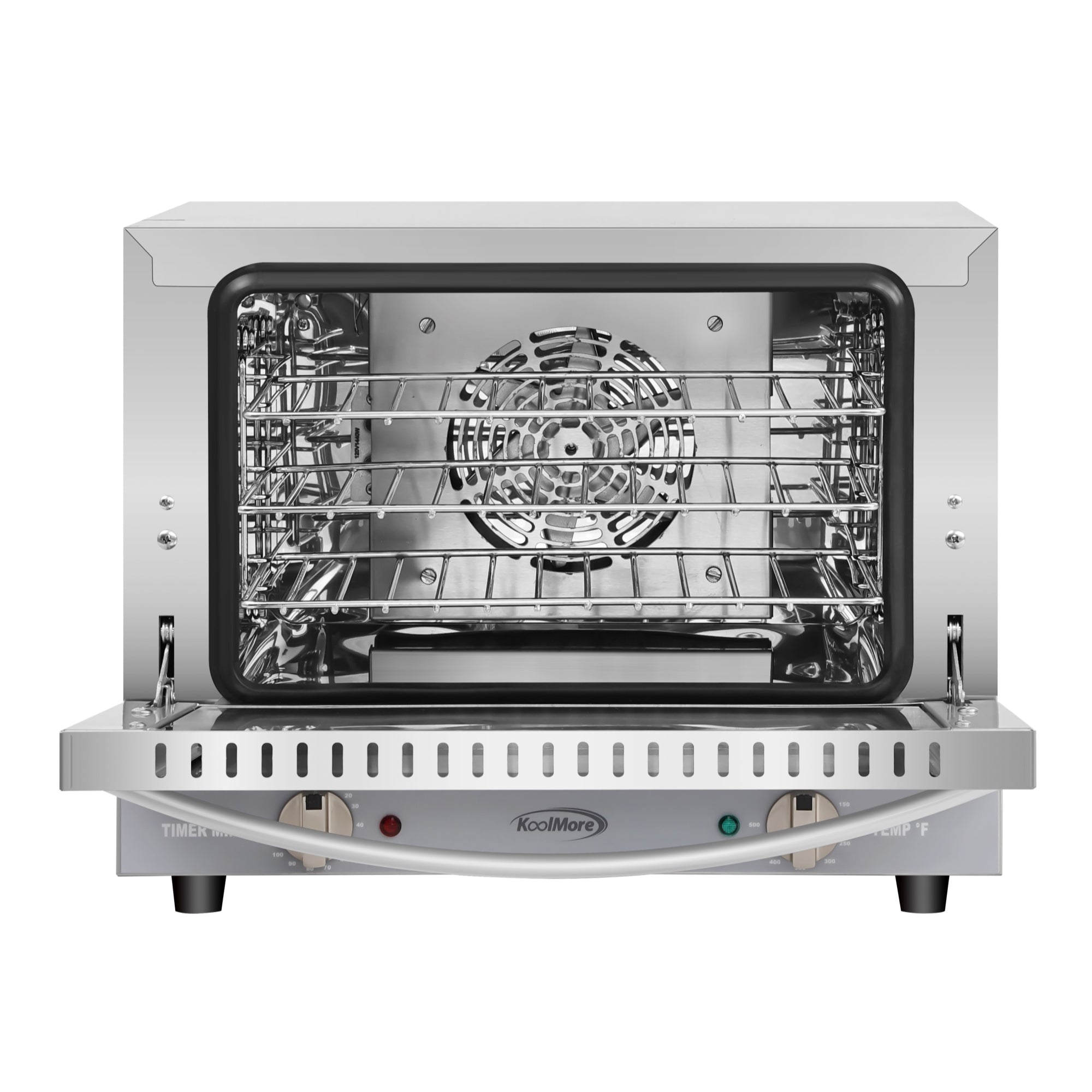 19 in. Countertop Convection Oven for Quarter-Size Pans with 3 Racks 1440W of Power in Stainless-Steel, 0.8 cu. ft.