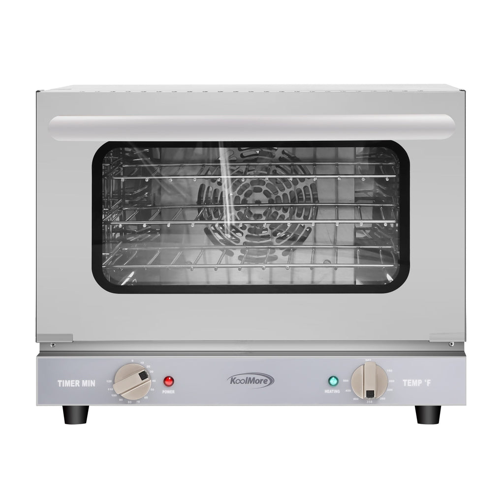 19 in. Countertop Convection Oven for Quarter-Size Pans with 3 Racks 1440W of Power in Stainless-Steel, 0.8 cu. ft.
