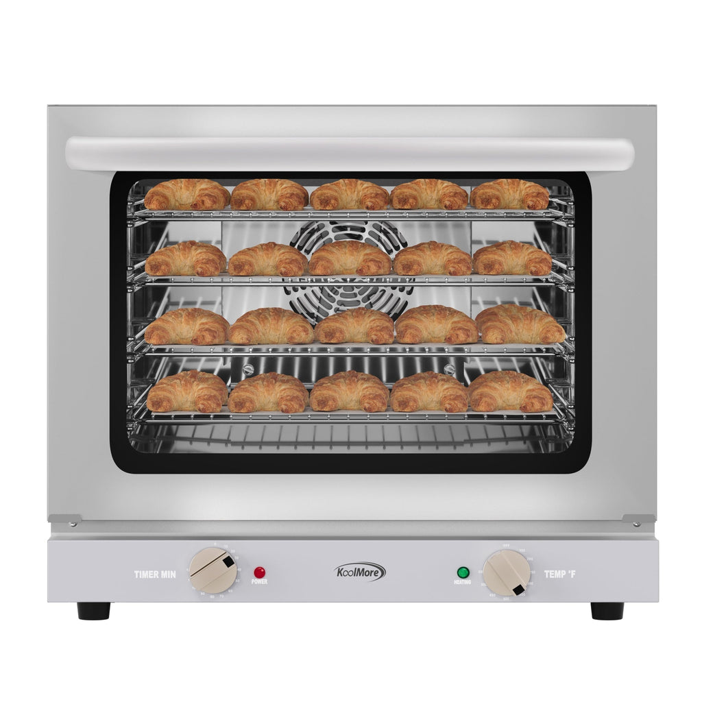 23 in. Countertop Convection Oven for Half-Size Pans with 4 Racks and 2800W of Power in Stainless-Steel - 208/240V, 2.3 cu. ft.