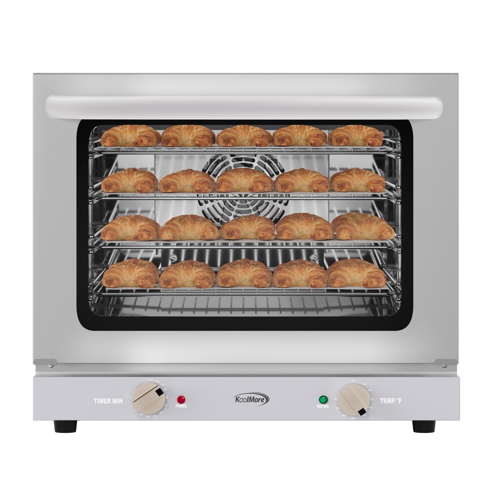 23 in. Countertop Convection Oven for Half-Size Pans with 4 Racks and 2800W of Power in Stainless-Steel - 208/240V, 2.3 cu. ft.