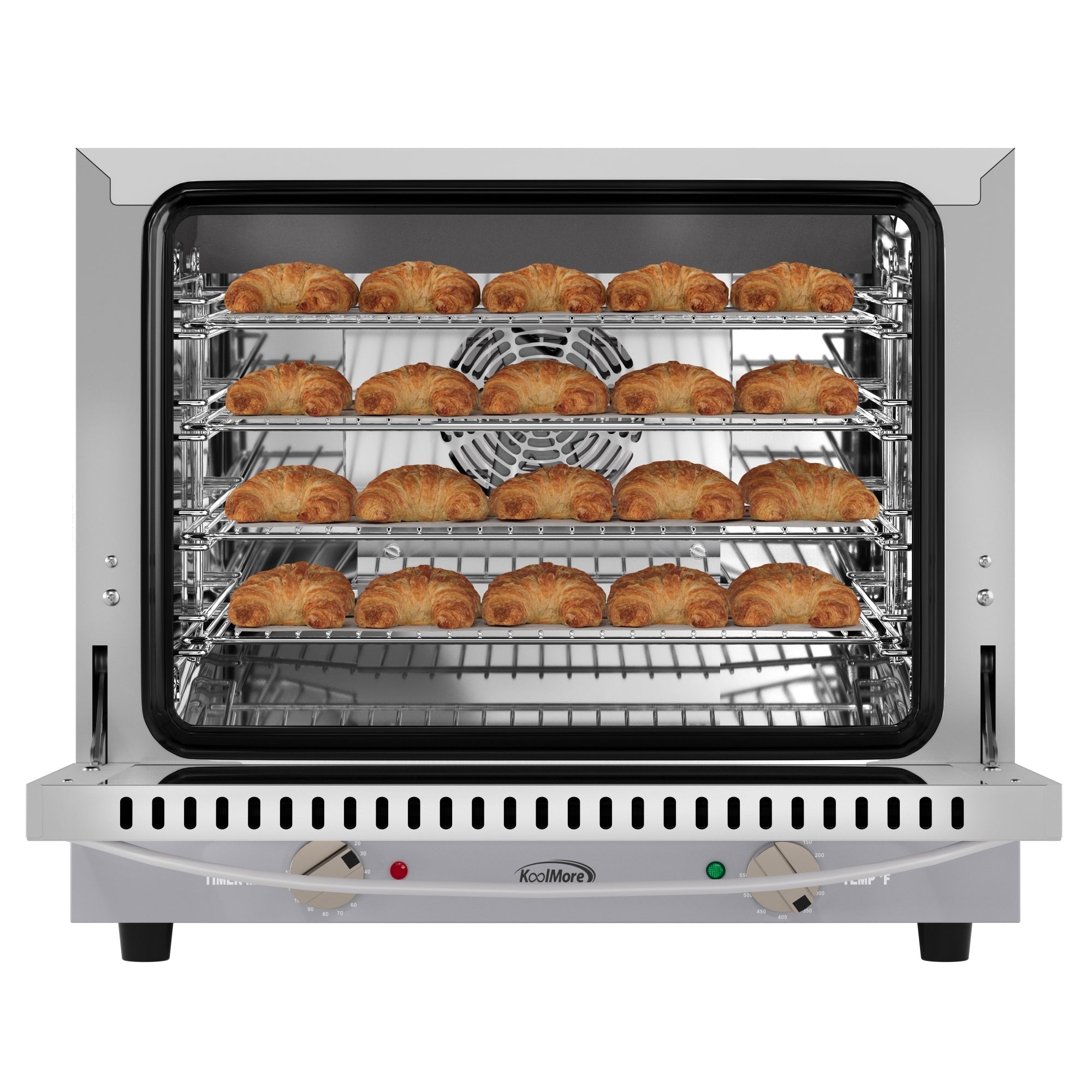 23 in. Countertop Convection Oven for Half-Size Pans with 4 Racks and 2800W of Power in Stainless-Steel - 208/240V, 2.3 cu. ft.