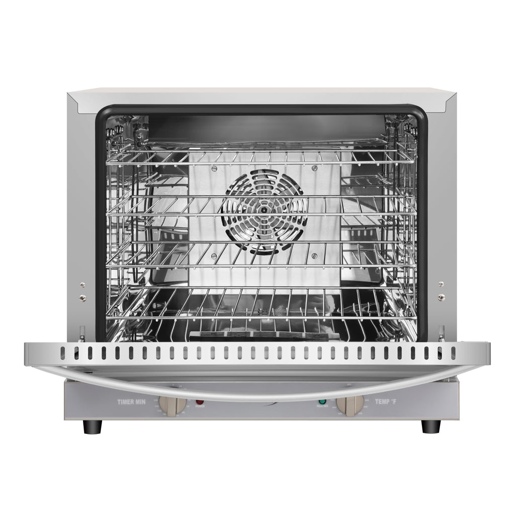 23 in. Countertop Convection Oven for Half-Size Pans with 4 Racks and 2800W of Power in Stainless-Steel - 208/240V, 2.3 cu. ft.