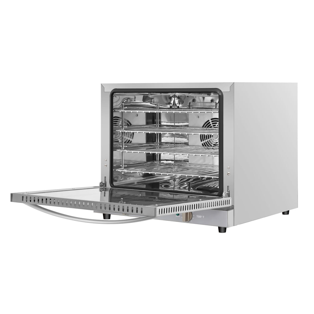 23 in. Countertop Convection Oven for Half-Size Pans with 4 Racks and 2800W of Power in Stainless-Steel - 208/240V, 2.3 cu. ft.