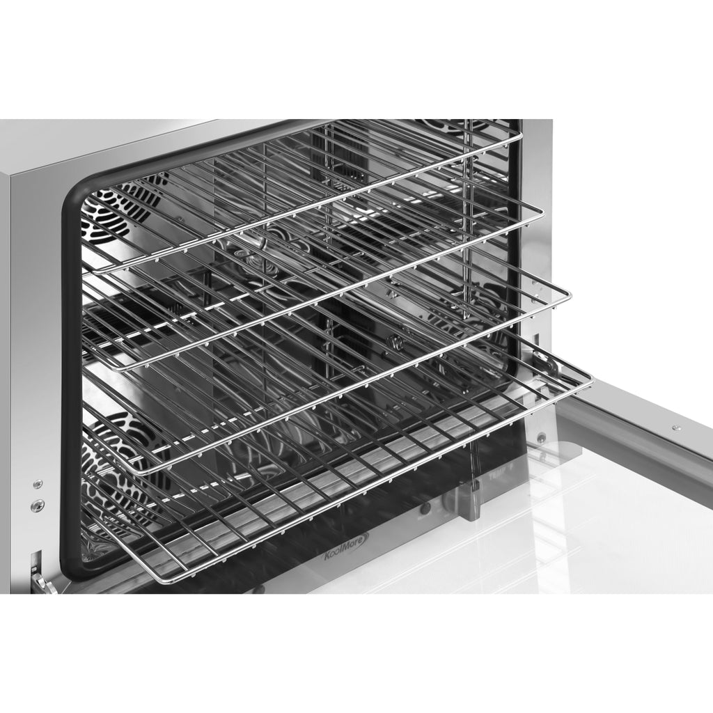 23 in. Countertop Convection Oven for Half-Size Pans with 4 Racks and 2800W of Power in Stainless-Steel - 208/240V, 2.3 cu. ft.