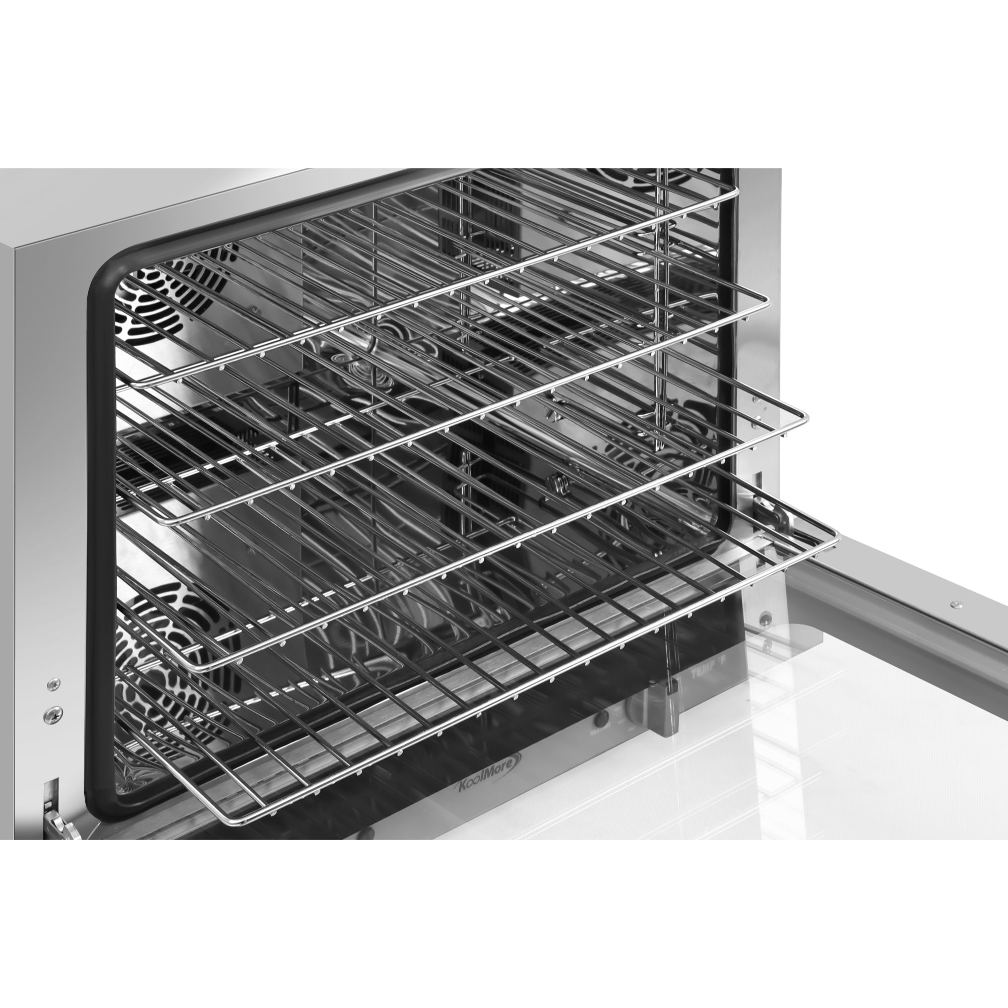 23 in. Countertop Convection Oven for Half-Size Pans with 4 Racks and 2800W of Power in Stainless-Steel - 208/240V, 2.3 cu. ft.