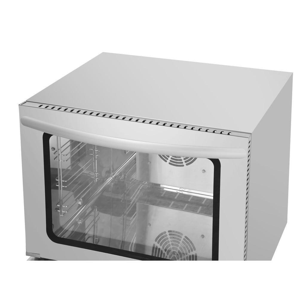 23 in. Countertop Convection Oven for Half-Size Pans with 4 Racks and 2800W of Power in Stainless-Steel - 208/240V, 2.3 cu. ft.