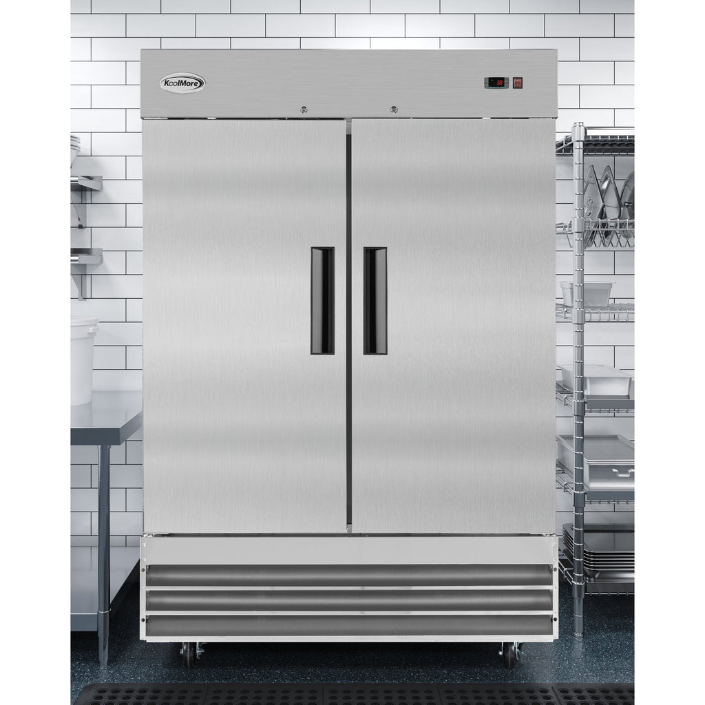 54 in. Two-Door Reach-In Refrigerator - 47 Cu Ft.