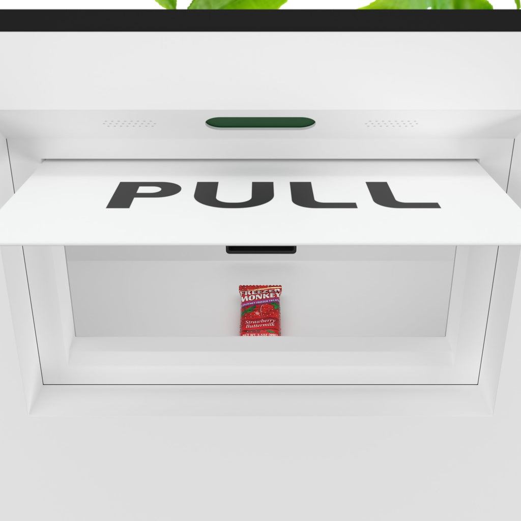 45 in. Commercial Freezer Ice Cream Vending Machine with 44 Slots, Ample 49 in. Touch Display, Bill Acceptor and Credit Card Reader in White