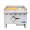 18 in. Natural Gas 1-Burner Griddle with 30,000 BTU in Stainless-Steel